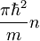 \frac{\pi\hbar^2}{m} n